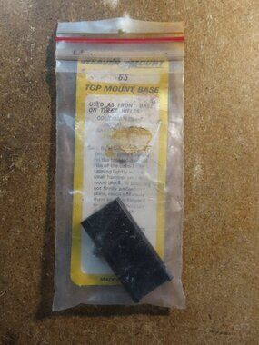 Weaver Mount 65; Top Mount Base; New in Packaging for Coltsman Sako Action